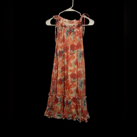 Robbie Bee Dresses & Skirts - Robbie Bee Floral Midi Ruffle Bottom Dress